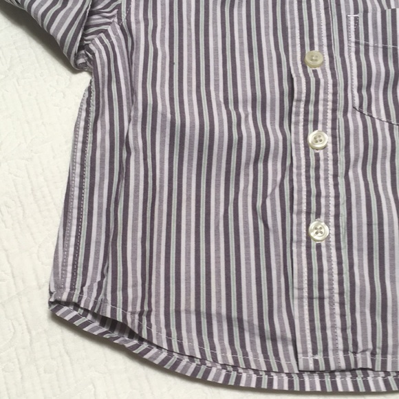 12m (5/$20) Striped Cotton Shirt by Place - Picture 3 of 8
